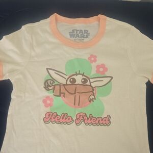 Star Wars Kids Tee - Cream and Orange